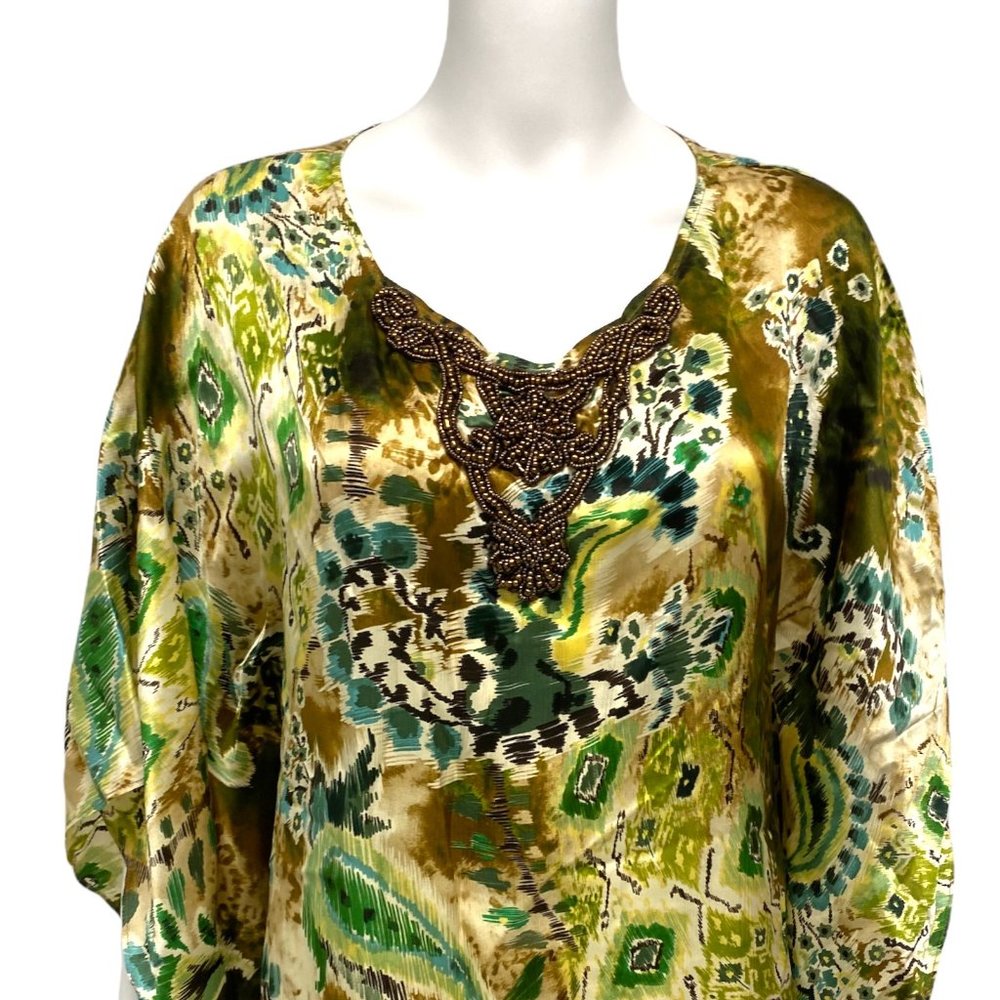 Chicos women's blouse Dolman sleeve 100% silk size S/M